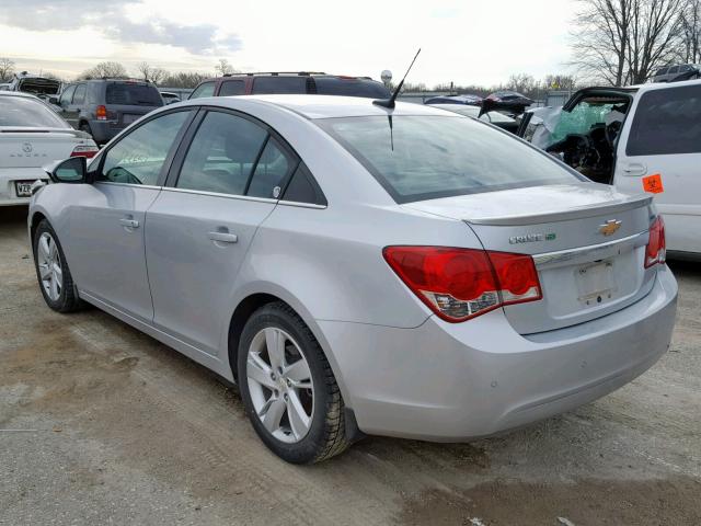 1G1P75SZ9E7151042 - 2014 CHEVROLET CRUZE SILVER photo 3