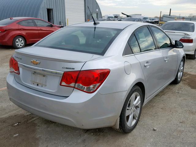 1G1P75SZ9E7151042 - 2014 CHEVROLET CRUZE SILVER photo 4