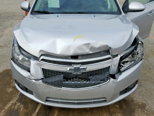 1G1P75SZ9E7151042 - 2014 CHEVROLET CRUZE SILVER photo 7