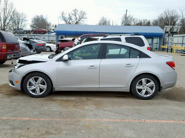 1G1P75SZ9E7151042 - 2014 CHEVROLET CRUZE SILVER photo 9