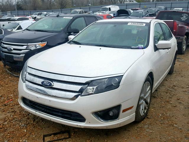 3FAHP0JG7AR281831 - 2010 FORD FUSION SEL WHITE photo 2