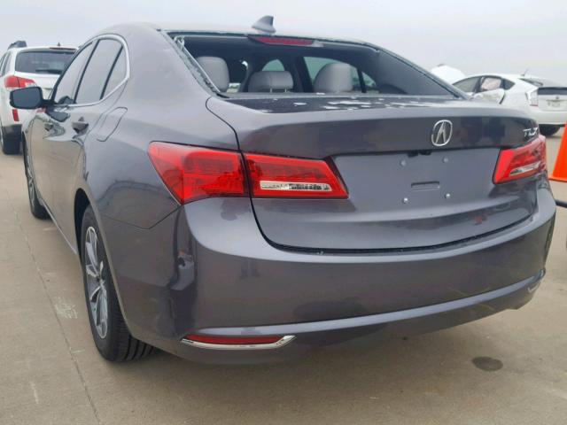 19UUB1F51KA008000 - 2019 ACURA TLX CHARCOAL photo 3