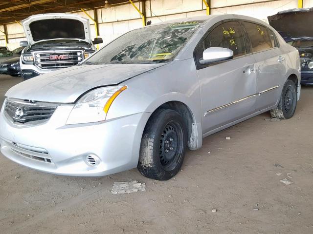 3N1AB6AP0CL698553 - 2012 NISSAN SENTRA 2.0 SILVER photo 2