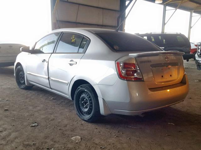 3N1AB6AP0CL698553 - 2012 NISSAN SENTRA 2.0 SILVER photo 3