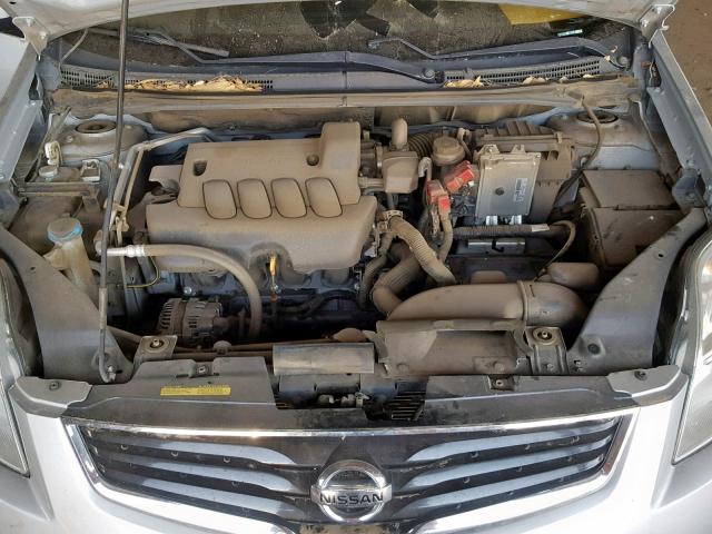 3N1AB6AP0CL698553 - 2012 NISSAN SENTRA 2.0 SILVER photo 7