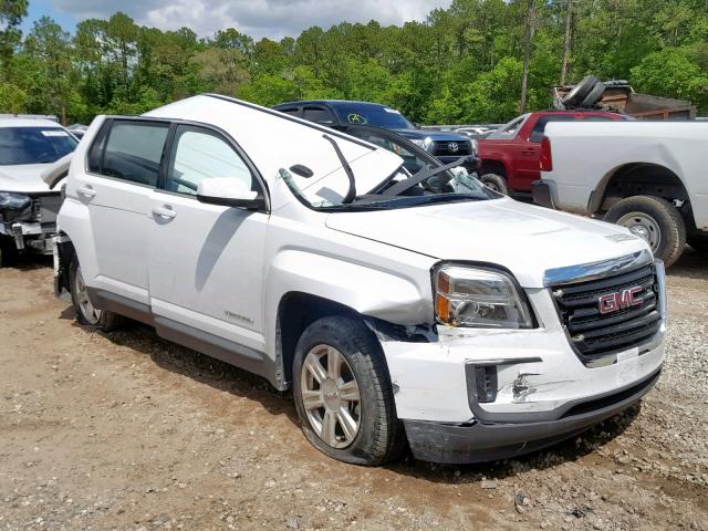 2GKALMEK1G6191284 - 2016 GMC TERRAIN SL WHITE photo 1