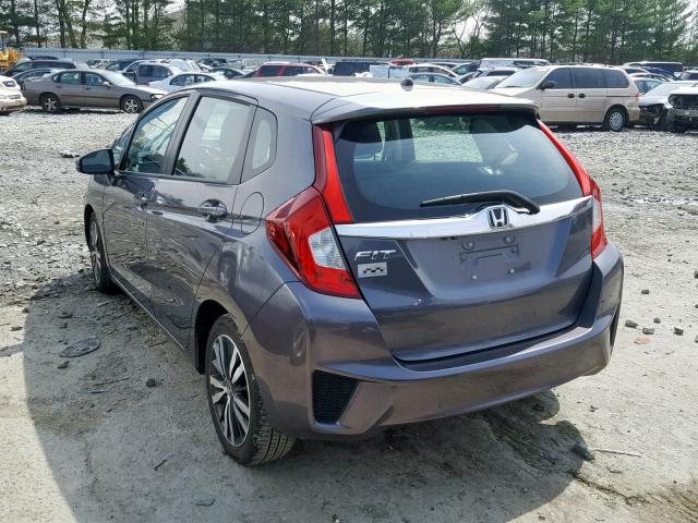 3HGGK5H73GM704953 - 2016 HONDA FIT EX GRAY photo 3