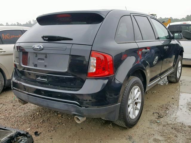 2FMDK3GC4DBB25550 - 2013 FORD EDGE SE BLACK photo 4