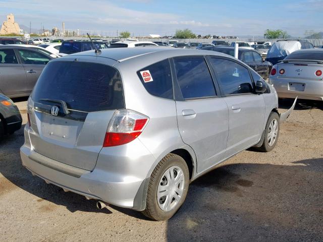 JHMGE8H34BC028672 - 2011 HONDA FIT SILVER photo 4