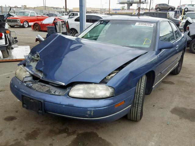 2G1WW12MXV9286623 - 1997 CHEVROLET MONTE CARL BLUE photo 2