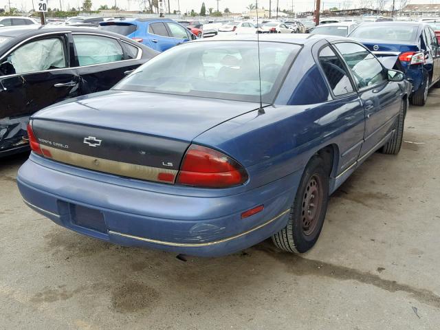 2G1WW12MXV9286623 - 1997 CHEVROLET MONTE CARL BLUE photo 4