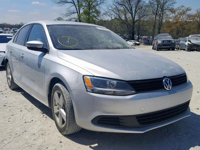 3VWLL7AJ5CM387972 - 2012 VOLKSWAGEN JETTA TDI SILVER photo 1