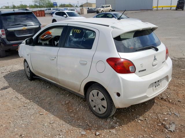 ML32A3HJ3FH032717 - 2015 MITSUBISHI MIRAGE DE WHITE photo 3