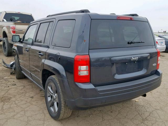 1C4NJPFA1ED850909 - 2014 JEEP PATRIOT LA BLUE photo 3