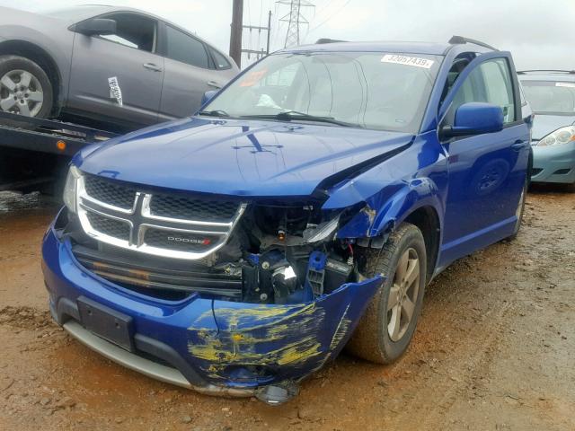 3C4PDCBGXCT290608 - 2012 DODGE JOURNEY SX BLUE photo 2