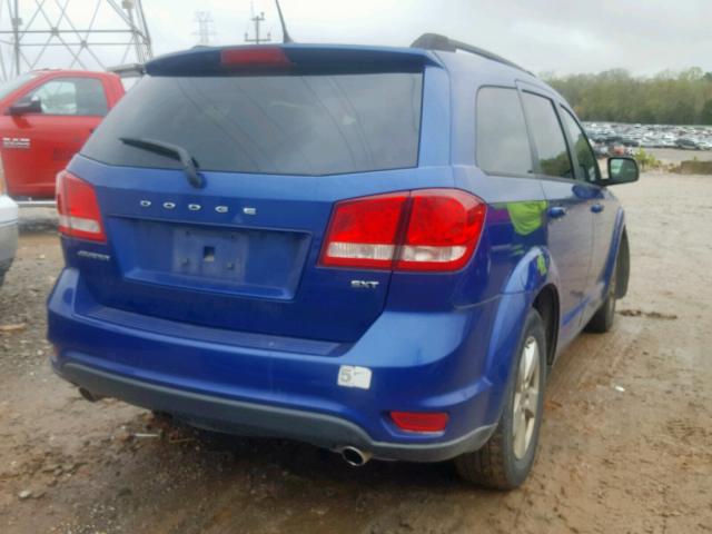 3C4PDCBGXCT290608 - 2012 DODGE JOURNEY SX BLUE photo 4