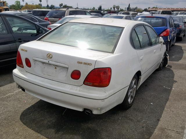 JT8BD69S120165528 - 2002 LEXUS GS 300 WHITE photo 4