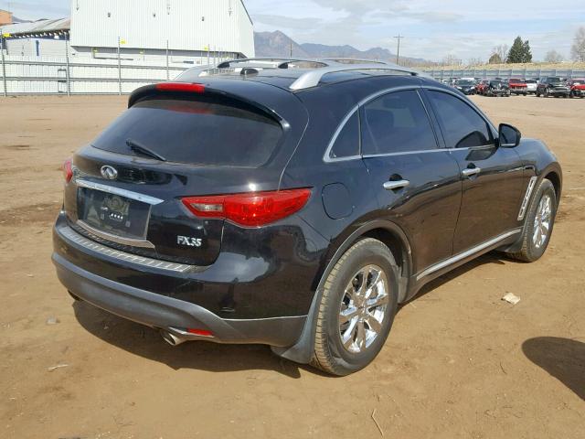 JN8AS1MW6AM851155 - 2010 INFINITI FX35 BLACK photo 4