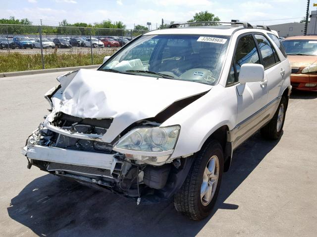 JTJHF10U010210462 - 2001 LEXUS RX 300 WHITE photo 2