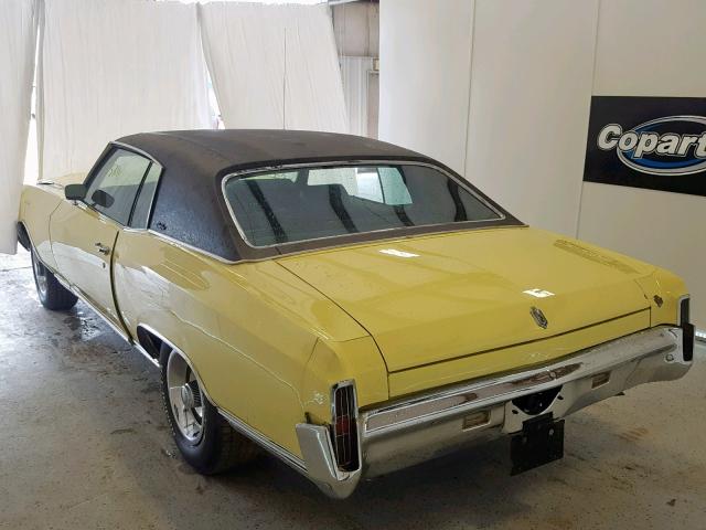 1H57J2B564730 - 1972 CHEVROLET MONTE CARL YELLOW photo 3