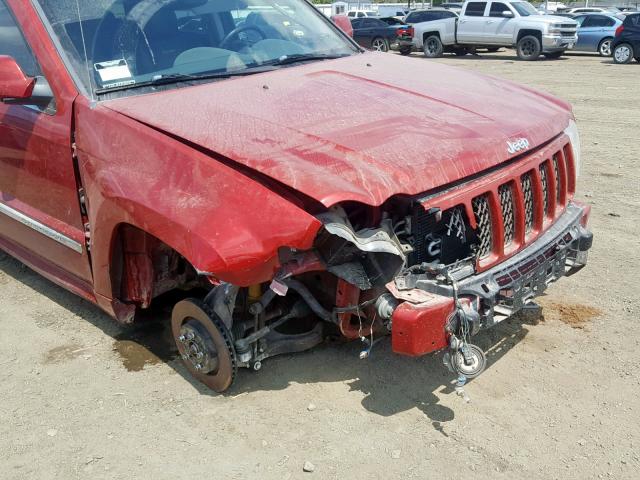 1J8HR78376C258192 - 2006 JEEP GRAND CHER RED photo 9