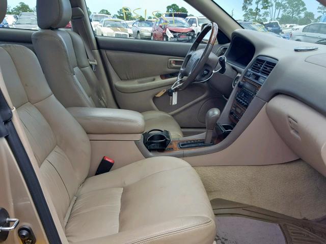 JT8BF28G910327372 - 2001 LEXUS ES 300 BEIGE photo 5