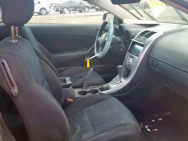 JTKDE177X50009722 - 2005 TOYOTA SCION TC შავი ფოტო 5