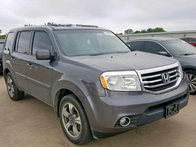 5FNYF3H34FB034759 - 2015 HONDA PILOT SE GRAY photo 1