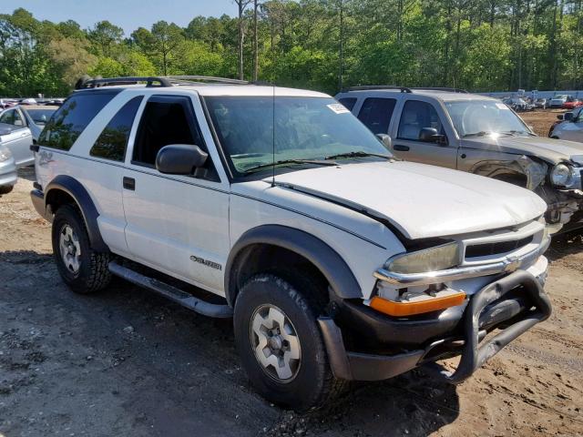 1GNCS18X44K135496 - 2004 CHEVROLET BLAZER WHITE photo 1