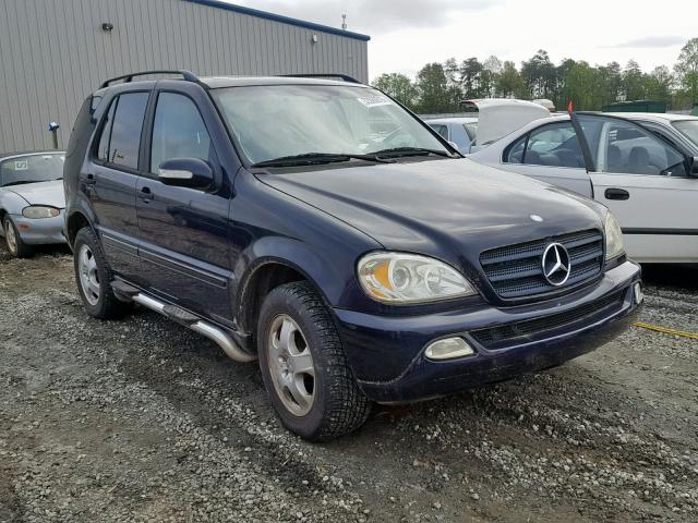 4JGAB57E43A426281 - 2003 MERCEDES-BENZ ML 350 BLUE photo 1