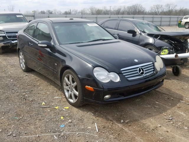 WDBRN40J23A483576 - 2003 MERCEDES-BENZ C 230K SPO BLACK photo 1