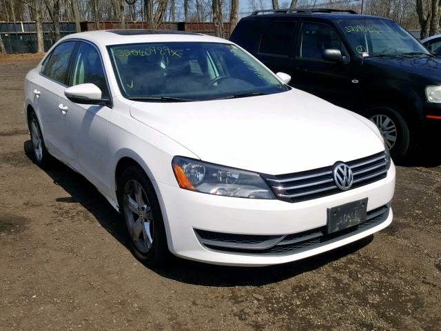 1VWBP7A31CC016505 - 2012 VOLKSWAGEN PASSAT SE WHITE photo 1