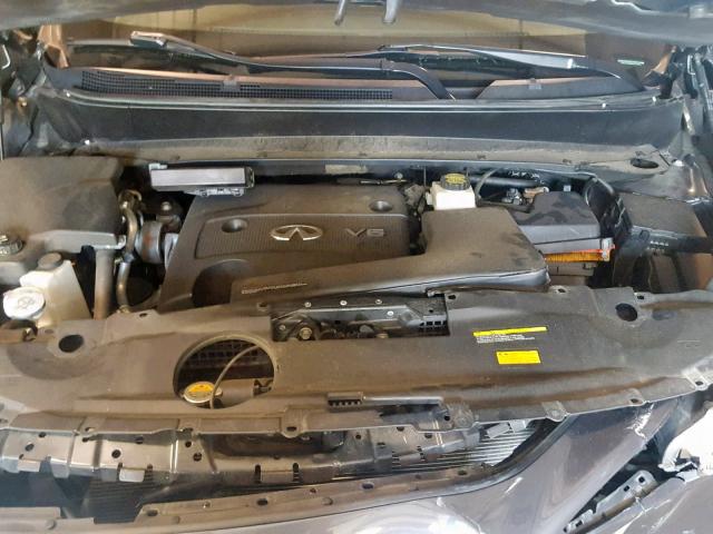 5N1AL0MMXDC314215 - 2013 INFINITI JX35 GRAY photo 7