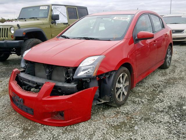 3N1AB6AP6CL695611 - 2012 NISSAN SENTRA 2.0 RED photo 2