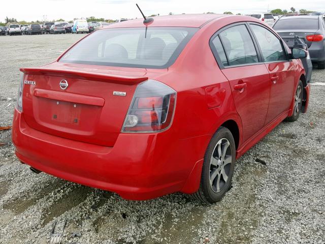 3N1AB6AP6CL695611 - 2012 NISSAN SENTRA 2.0 RED photo 3