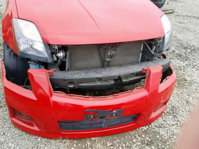 3N1AB6AP6CL695611 - 2012 NISSAN SENTRA 2.0 RED photo 9