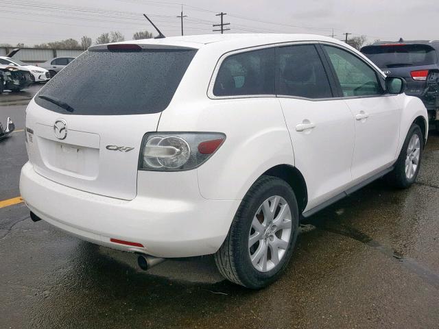 JM3ER293670135151 - 2007 MAZDA CX-7 WHITE photo 4