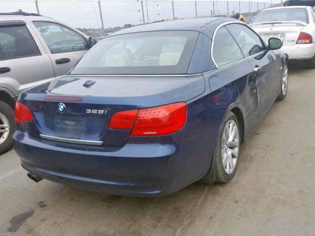 WBADW7C59BE543026 - 2011 BMW 328 I SULE BLUE photo 4