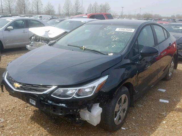 1G1BC5SM6H7280967 - 2017 CHEVROLET CRUZE LS BLACK photo 2