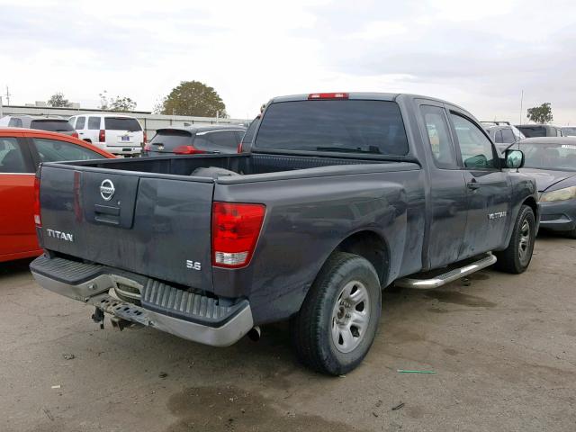 1N6AA06A25N531015 - 2005 NISSAN TITAN XE GRAY photo 4