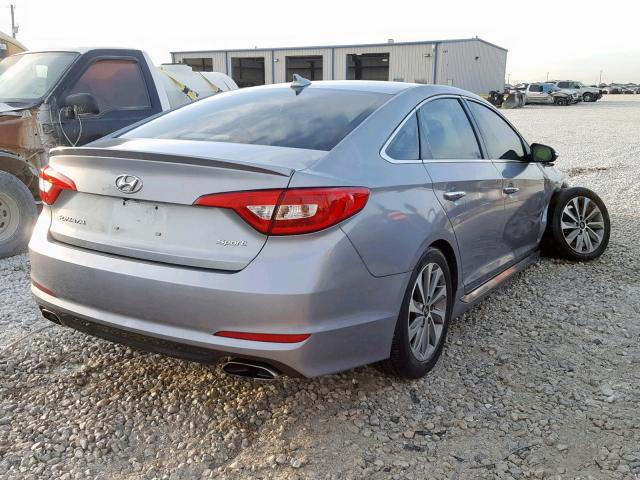 5NPE34AF4HH497009 - 2017 HYUNDAI SONATA SPO GRAY photo 4