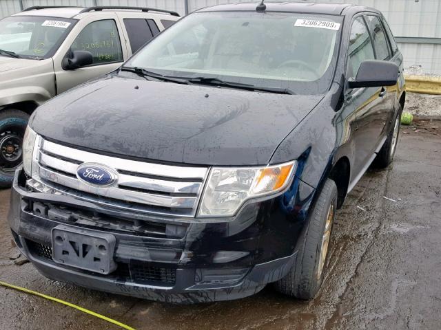 2FMDK46C87BB10464 - 2007 FORD EDGE SE BLACK photo 2