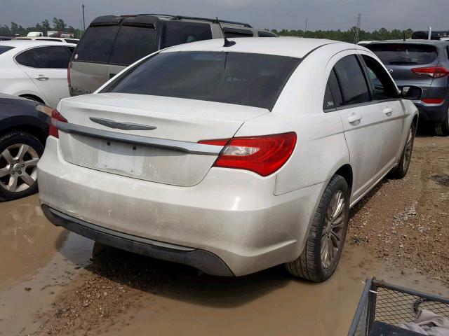 1C3CCBAB4CN137731 - 2012 CHRYSLER 200 LX WHITE photo 4