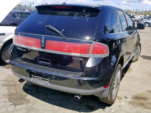 2LMDU68C88BJ15317 - 2008 LINCOLN MKX BLACK photo 4