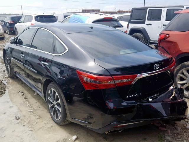 4T1BK1EB0HU251703 - 2017 TOYOTA AVALON XLE BLACK photo 3