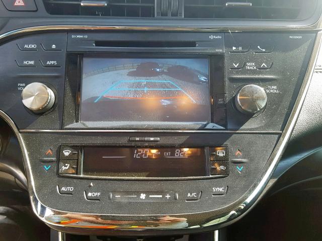 4T1BK1EB0HU251703 - 2017 TOYOTA AVALON XLE BLACK photo 9