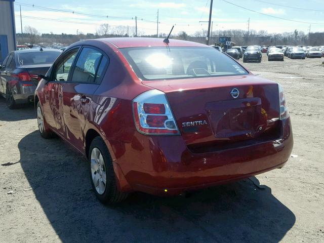 3N1AB61E08L661038 - 2008 NISSAN SENTRA 2.0 RED photo 3