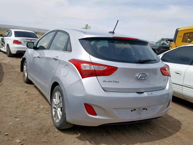 KMHD35LH5EU166128 - 2014 HYUNDAI ELANTRA GT SILVER photo 3