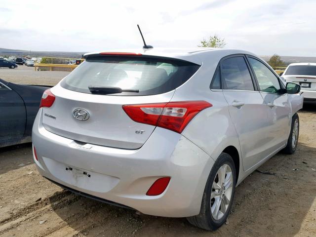 KMHD35LH5EU166128 - 2014 HYUNDAI ELANTRA GT SILVER photo 4