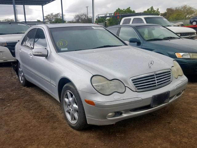 WDBRF61J02E007115 - 2002 MERCEDES-BENZ C 240 SILVER photo 1